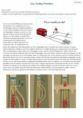 Das Trolley-Problem Spiel und Lösungen für Kinder