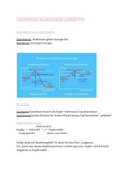 Exotherme und Endotherme Reaktion: Beispiele und Erklärungen