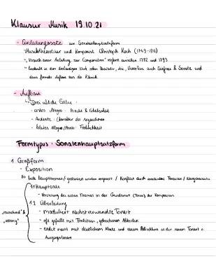 Sonatenhauptsatzform: Einfach erklärt mit Analyse Beispiel, Übungen und pdf