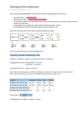 Chemisches Gleichgewicht und Dynamisches Gleichgewicht in der Chemie (Beispiele und Erklärungen)