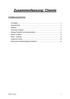 Formelsammlung Chemie für Schule und Abitur 2025 - Inklusive PDF