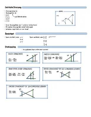 Zentrische Streckung und Strahlensätze einfach erklärt PDF