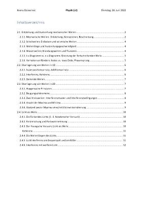 Mechanische Wellen (Physik Q2)