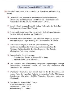 Gedichtanalyse und Schwarze Romantik für Klausur: Klasse 9 bis 12