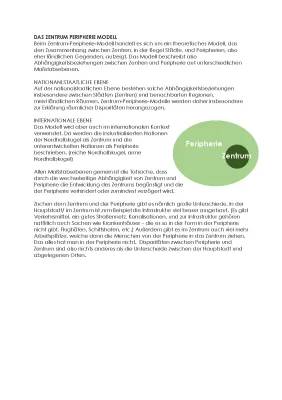 Zentrum-Peripherie-Modell einfach erklärt - Geographie, Dependenztheorie und Tourismus