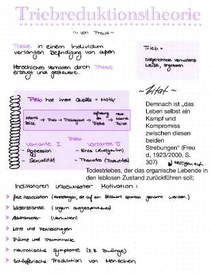 Triebreduktionstheorie und Triebe des Menschen nach Freud: Einfach erklärt