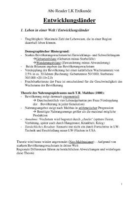 Erdkunde Abitur 2023 NRW - Aufgaben, Lösungen und Klausuren