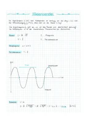 Wie du die Eigenfrequenz eines Fadenpendels berechnest