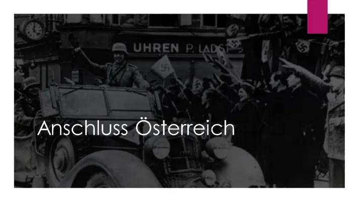 Der Anschluss Österreichs: Chronologie und Karten von 1938