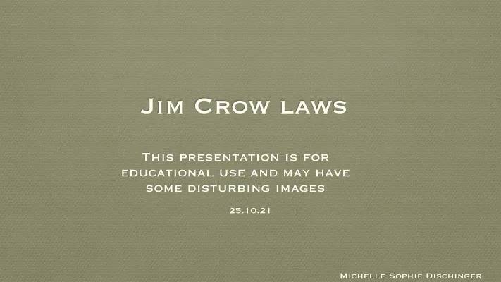 All About Jim Crow Laws: Easy Guide and Fun Quiz!