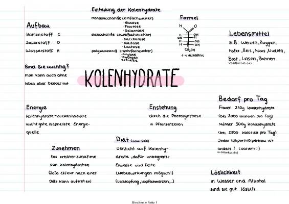 Kohlenhydrate: Diät Ernährungsplan, Tabellen & Gesunde Listen