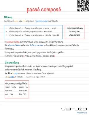 Passé Composé lernen: Bildung mit avoir und être leicht erklärt