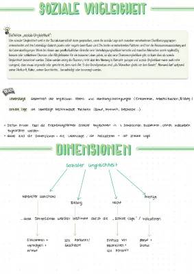 4 Dimensionen Sozialer Ungleichheit: Beispiele und Tabellen