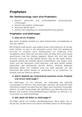 Propheten und Wahrsager: Amos, Kartenlegen & Bibelgeheimnisse