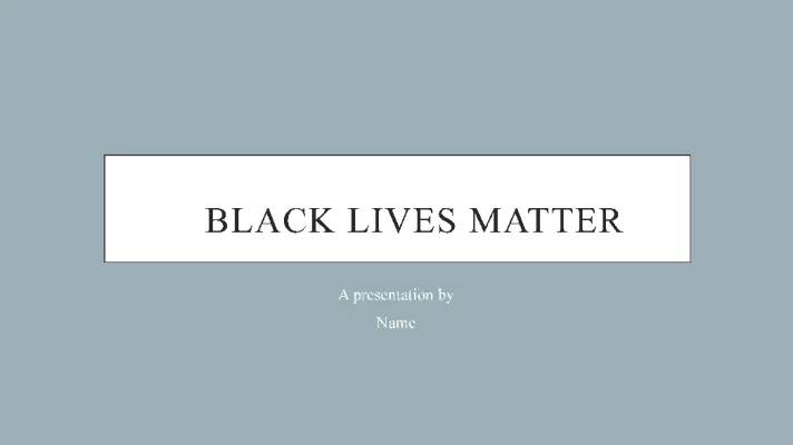 What is the Black Lives Matter Movement?