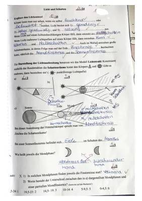 Licht und Schatten: Strahlenmodell und Sonnenfinsternis einfach erklärt