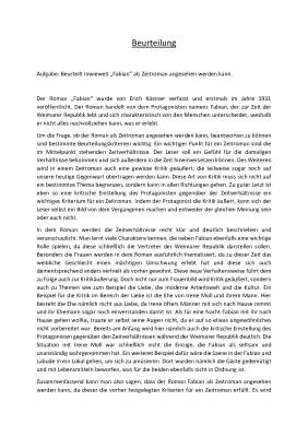 Fabian von Erich Kästner - Zusammenfassung, Analyse und wichtige Textstellen