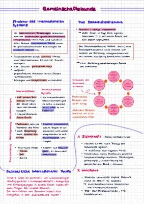 ~ Gemeinschaftskunde Lernzettel: Internationale Politik ~