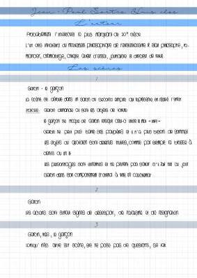 Huis Clos de Jean-Paul Sartre: Résumé, Analyse et PDF