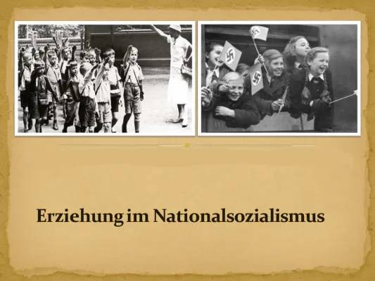 Erziehung im Nationalsozialismus: Pädagogik Lernzettel für Kinder