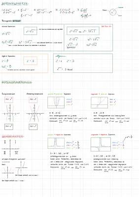 Transformation von Funktionen PDF - Wurzelfunktionen, Potenzgesetze und Symmetrien