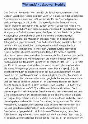 Weltende Jakob van Hoddis Gedicht Analyse - Stilmittel, Epoche und Interpretation