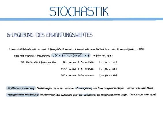 Sigma-Umgebung und Laplace-Bedingung: Regeln und Tabellen leicht erklärt