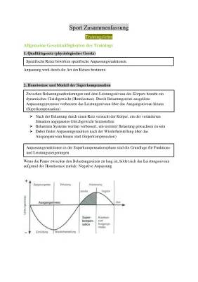 Supercoole Themen im Sport Leistungskurs: Trainingslehre, Superkompensation und mehr!