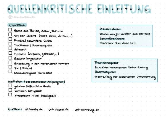 Quellenkritische Einleitung Vorlage: Checkliste und Beispiele