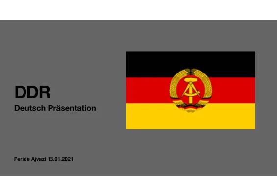 Coole DDR PowerPoint Vorlage: Geschichte einfach erklärt!