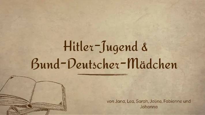 Die Erziehungsziele der Hitler-Jugend und Baldur von Schirachs Rolle