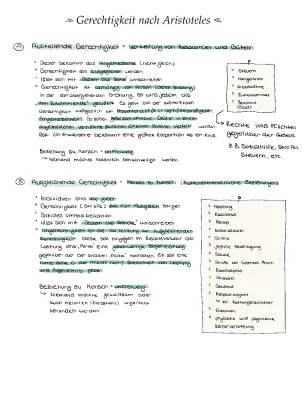 Was sagt Aristoteles, Rawls und Nozick über Gerechtigkeit?