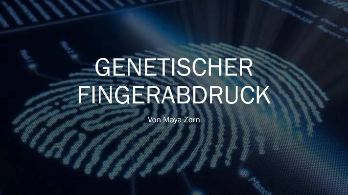 Genetischer Fingerabdruck 