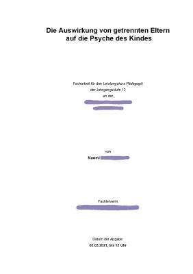 Wie Scheidung und Trennung die Psyche der Kinder beeinflussen: Scheidungskinder Spätfolgen und Verhaltensauffälligkeiten