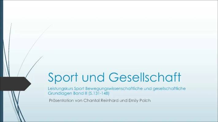 Tolle Themen für deine Sport und Gesellschaft Seminararbeit