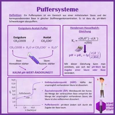 Einfach erklärt: Essigsäure-Acetat-Puffer und die Henderson-Hasselbalch-Gleichung