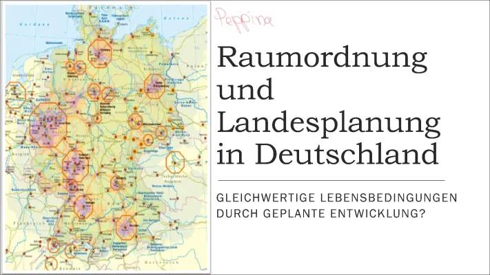 Die Theorie der zentralen Orte einfach erklärt - Walter Christaller & Oberzentren