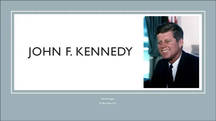 John F. Kennedy: Last Words, Quotes, and Presentation