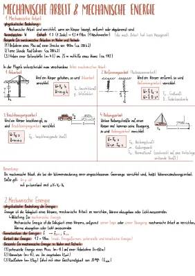 Mechanische Arbeit und Energie - Formel, Einheit und Beispiele für Klasse 7