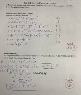 Exponentialfunktion aufstellen und lösen: Aufgaben, Formeln und Übungen für Klasse 9-12