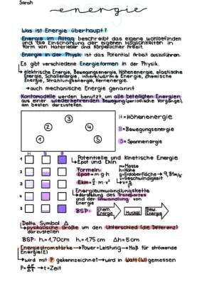 Energie Physik: Formen, Formeln und Beispiele