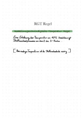 RGT-Regel einfach erklärt: Was passiert bei Temperaturänderungen?