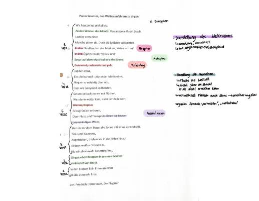 Psalm Salomos und Die Physiker - Bedeutung, Szenenanalyse & PDF