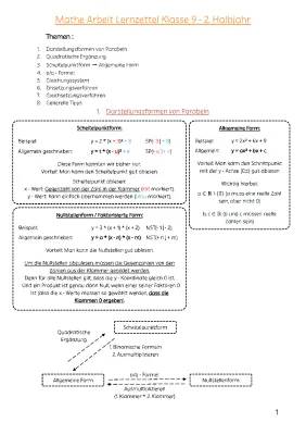 Quadratische Ergänzung und Nullstellen für die 9. Klasse - Einfach erklärt!