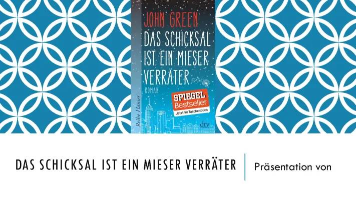 Das Schicksal ist ein mieser Verräter: Zusammenfassung, Analyse und Zitate für Kids