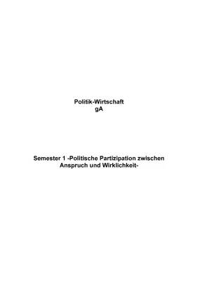 Politische Partizipation einfach erklärt - Beispiele und Formen