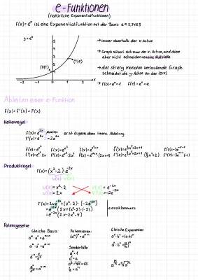 E-Funktionen Ableiten und Geheimnisse der Potenzgesetze - Einfache Erklärungen für Kids