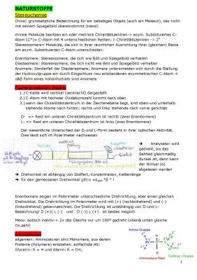 Abi 2024 BW: Naturstoffe, Aminosäuren und Mathe