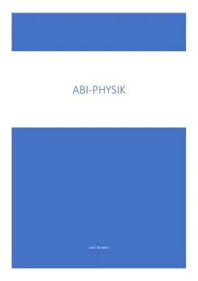 Physik Abi Aufgaben mit Lösungen – PDF für 2022, 2024 und mehr!