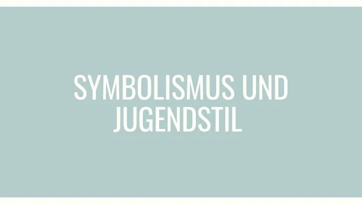 Symbolismus & Jugendstil: Coole Künstler und Gedichte wie 'Der Panther' von Rainer Maria Rilke